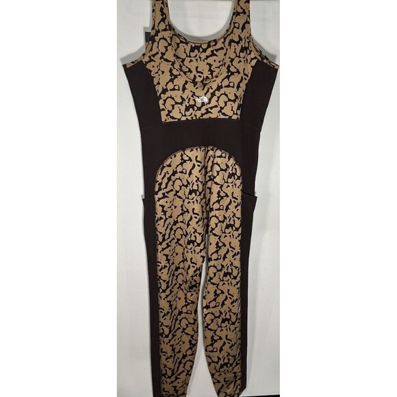 Women’s The North Face Long One Piece Jumpsuit Sleeveless Brown XXL NWT Plus - Picture 4 of 10